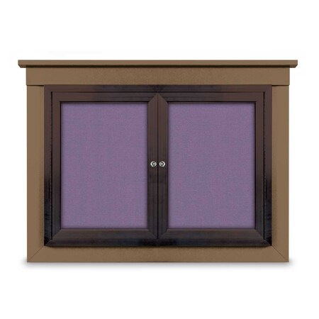 United Visual Products Letterboard, Header, Burgundy/Walnut UV2620HD-WALNUT-BURGUN